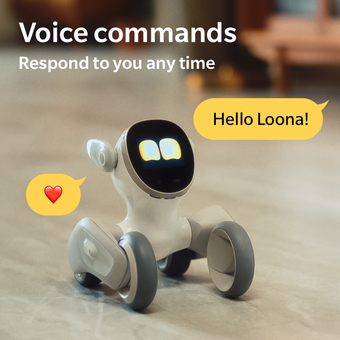 Loona Premium Smart Robot, AI PETBOT koos laadimisdokiga, KEYi Tech