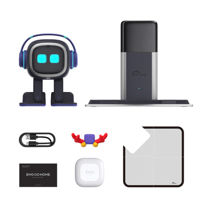 EMO Go Home Robot, AI Desktop Pet with Charging Dock, Living.AI